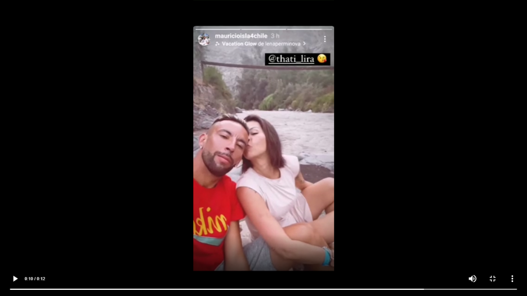 image 6 Durante esta semana el seleccionado nacional Mauricio Isla ha hecho noticia por sus temas personales. Primero por las declaraciones que dio sobre su separación con Gala Caldirola durante su participación en el programa "Pero con respeto" de CHV y ahora por su nueva relación amorosa.