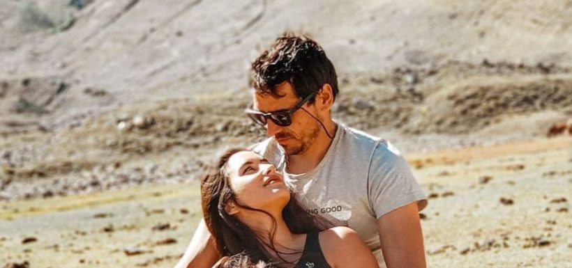 Pangal Andrade y Melina Noto comenzaron el 2022 con un apasionado beso
