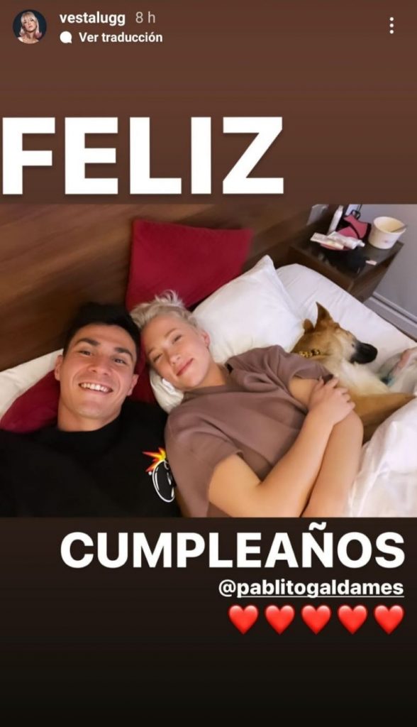 f768x1 18234 18361 5050 Para dar cierre al 2021, y a raíz del cumpleaños de su pareja Pablo Galdames, la influencer Vesta Lugg compartió en su cuenta de Instagram un tierno saludo cumpleañero.