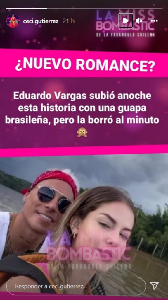 f768x1 20039 20166 227 El famoso futbolista nacional, Eduardo Vargas, recién separado de Daniela Collet con quien tuvo 3 hijos. sorprendió a sus seguidores con la publicación de una foto a través de historias de Instagram donde se le observa con una mujer de cabello rubio, la que no se había visto antes.