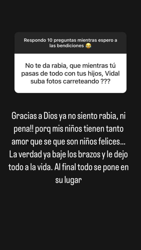 marite matus sobre arturo vidal 864x1536 1 La empresaria respondió preguntas en su instagram donde le preguntaron directamente por la relación de la familia de Vidal con sus hijos