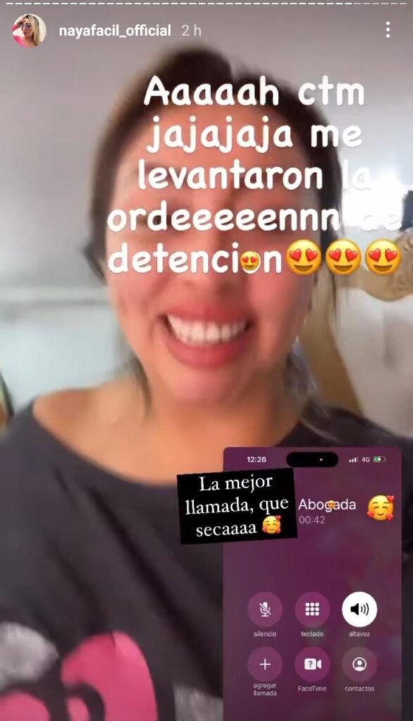 IMG 20221230 WA0020 1 La influencer comentó que luego de meterse en un lío judicial por no presentarse a una audiencia,su abogada revirtió la situación