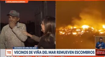 Más de 3mil denuncias contra Canal 13 por despacho de Monica Perez a damnificados del incendio en Viña del Mar
