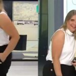 «Menos mal somos amigas…»: periodista de Meganoticias sufrió chascarro y Michelle Adam la troleó