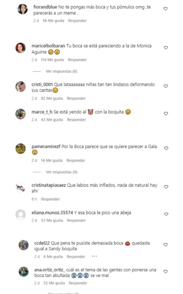 IMG 20230311 WA0011 se realizó un detalle en sus labios y sus seguidores le recordaron a la española