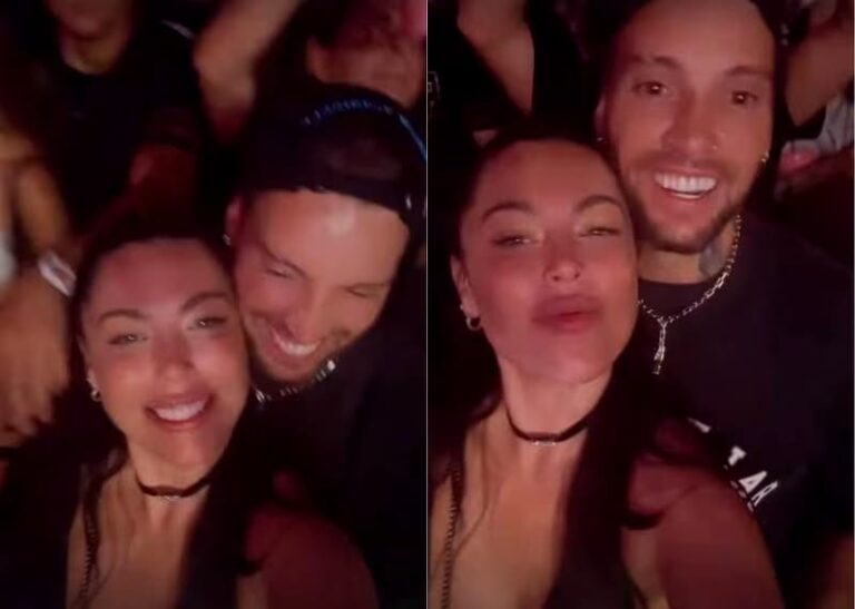 Con beso y todo: Luis Mateucci subió fotografía junto a Daniela Aránguiz en pleno carrete santiaguino