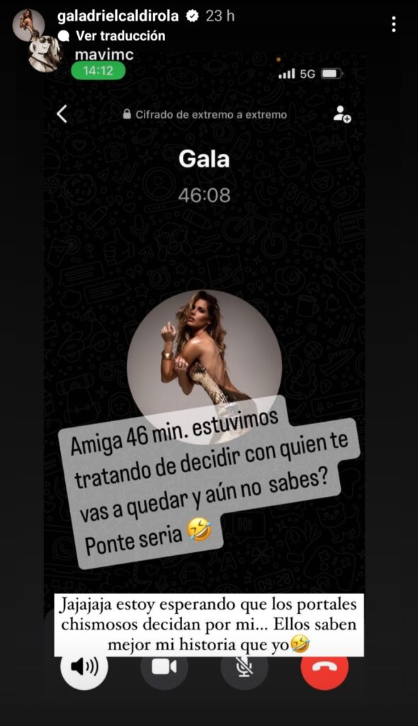 Screenshot 20230322 134716 Instagram Gala Caldirola decidió lanzar una irónica respuesta a quienes la están vinculando durante las últimas horas con Pailita.
