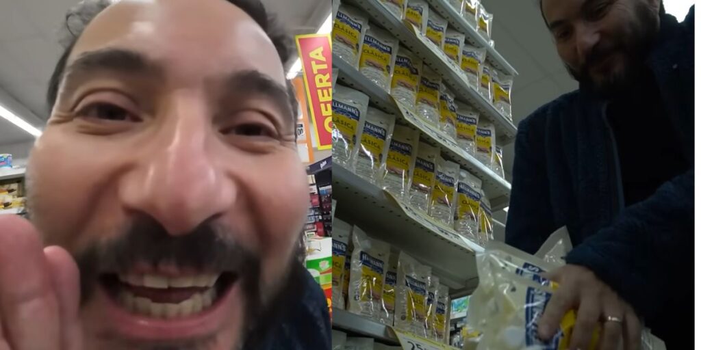 Felipe Avello se graba comprando mercadería en Argentina y las redes explotan