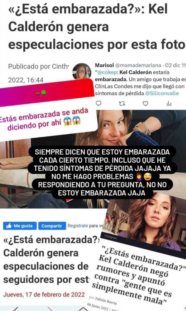 IMG 20230414 WA0000 La influencer subió unos pantallazos de paginas dónde aparecía que está a embarazada,hecho que salió a defender y a responder estos tumores