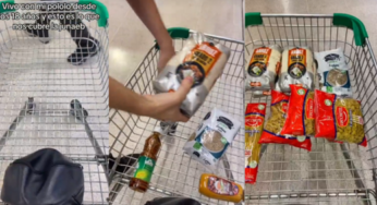 Joven se viraliza al mostrar todo lo que pudo comprar con beca Junaeb en supermercado