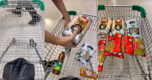 Joven se viraliza al mostrar todo lo que pudo comprar con beca Junaeb en supermercado
