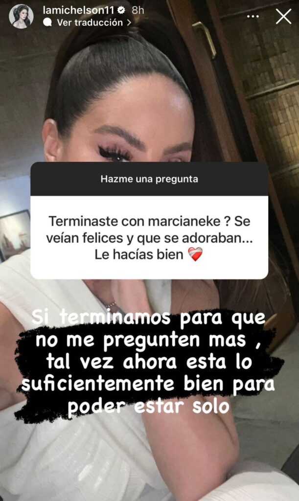 VEKN6D3GQVF5ZCDDNR4MCOSLUE Tras una semana llena de rumores la influencer Ignacia Michelson simplemente se canso y reveló la verdad