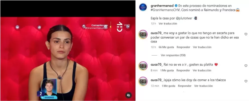 hermano raimundo instagram 1200x487 1 Katherine Helfmann. Ella calificó las acciones de ambas mujeres como una "traición".