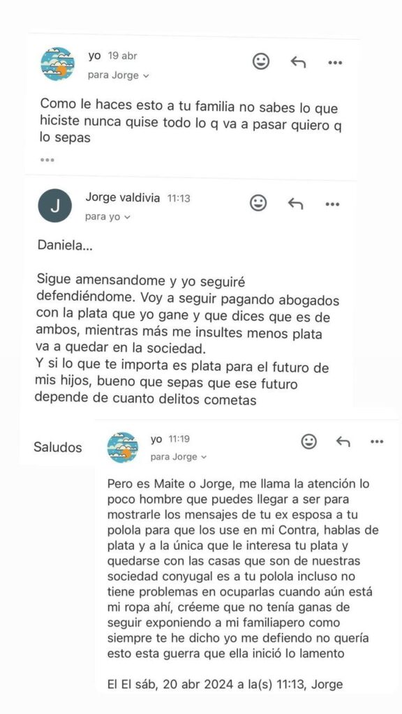 danyaranguizf 3350466110372310586 La controversia entre Daniela Aránguiz, Jorge Valdivia y Maite Orsini continúa tras la demanda de esta última contra la expareja de Valdivia.