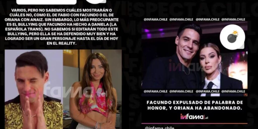 Cambio de Reglas en Ganar o Servir 7 Esta decisión provocó que su compañera y pareja de juego, Oriana Marzoli, abandonara voluntariamente el programa tras la salida de Facundo. La información fue confirmada por el portal de farándula Infama.