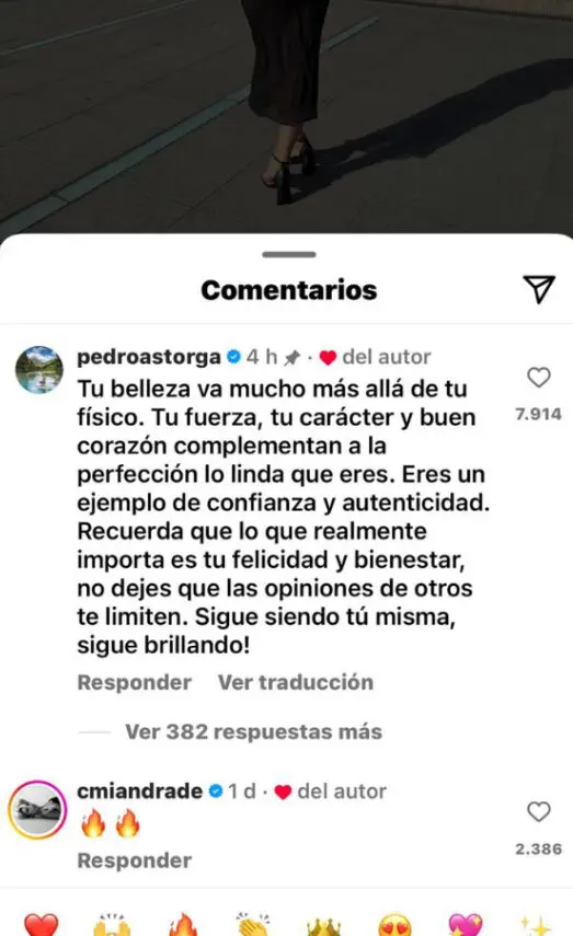 Copia de marite 62 1024x1024 1 A través de un mensaje emotivo, Astorga expresó su apoyo, generando una ola de reacciones positivas y viralizando su mensaje entre los seguidores de ambos.