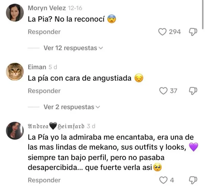 Ex chica Mekano, Pía Cichero reaparece en redes sociales tras dos años 2 WhatsApp Image 2024 12 24 at 11.22.33 AM 690x642 1 La aparición de Pía generó gran impacto en redes sociales, especialmente en TikTok, donde muchos usuarios comentaron su cambio de apariencia.