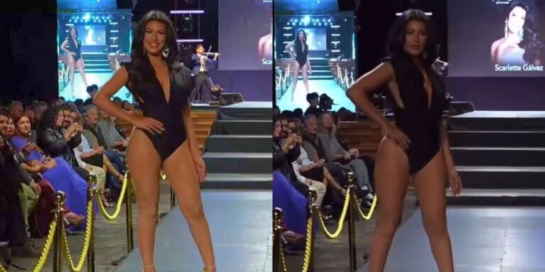 «No sabe desfilar» Eskarcita  recibió duros comentarios tras su paso por Miss Santiago 2025