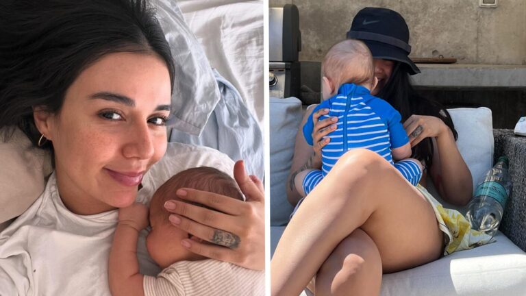 «Mamá siempre estará a tu lado» Steffi Méndez presenta por primera vez el rostro de su hijo Gio en emotiva publicación