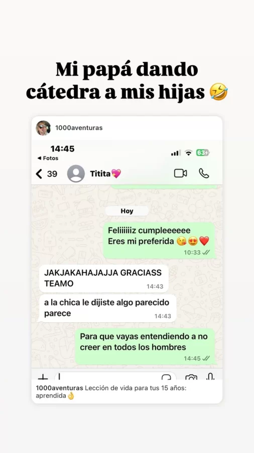 Coté López festejó con especial mensaje los 15 años de sus hijas: "Solo diré que siguen igual de locas" 3 cotelopezm 1750100992 255264239 A través de sus redes sociales, la influencer compartió una serie de publicaciones con fotos del pasado de las adolescentes, quienes usualmente prefieren mantener un bajo perfil.