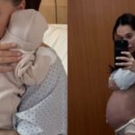 Vale Roth compartió la primera imagen del rostro de su hija recién nacida: «Bienvenida Martina»