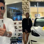 raquel y jose 9 1 La adolescente recibió un costoso Tesla de parte de su madre y, además, un tierno presente de su padre.
