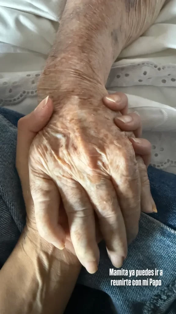 Daniela Castillo comunico la muerte de su mama con estremecedora foto Ya puedes ir 2 Daniela Castillo informó a través de sus redes sociales el fallecimiento de su madre, María de la Paz Vicuña Ugarte, quien murió a los 92 años. La cantante compartió la noticia mediante una publicación íntima en sus historias de Instagram.