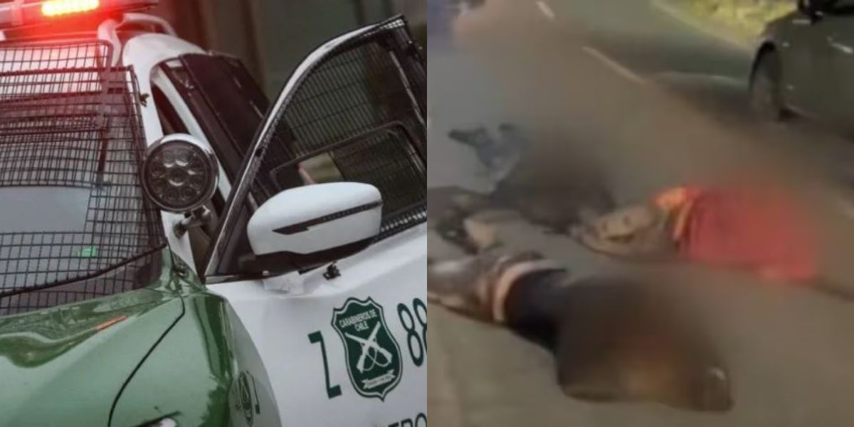 Todo quedo grabado: Carabinero frustra encerrona en Colina: enfrenta a banda y deja a delincuente en riesgo vital