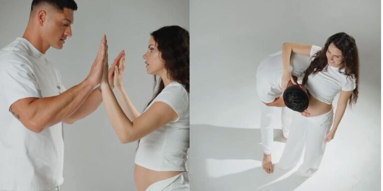 Emilia Dides y Sammis Reyes emocionan con artístico video de revelación de género: “Eres todo lo que esperabamos”