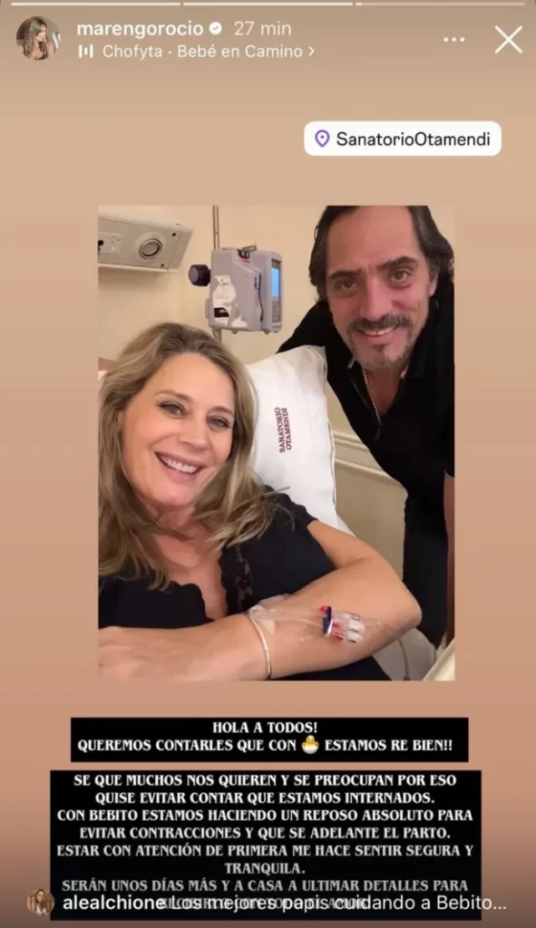 Con 34 semanas de gestación: Rocío Marengo celebró la llegada de su hijo Isidro junto a Eduardo Fort 4 3rFTLWzQg 720x0 1 La modelo y comunicadora Rocío Marengo se convirtió en mamá luego del nacimiento anticipado de su hijo Isidro, quien llegó al mundo con 34 semanas de gestación. La noticia fue confirmada por diversas figuras del espectáculo argentino.