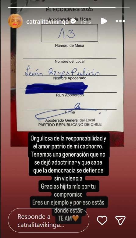 “Adiós comunistas…”: los famosos que desataron mayor polémica tras el triunfo de José Antonio Kast 4 Captura de pantalla 2025 12 15 100822 Este domingo, José Antonio Kast se impuso en las Elecciones Presidenciales 2025, convirtiéndose en el presidente electo de Chile para el período 2026-2030. Como suele ocurrir en este tipo de hitos políticos, diversos rostros del espectáculo reaccionaron públicamente, aunque no todos lo hicieron de manera neutral o protocolar.