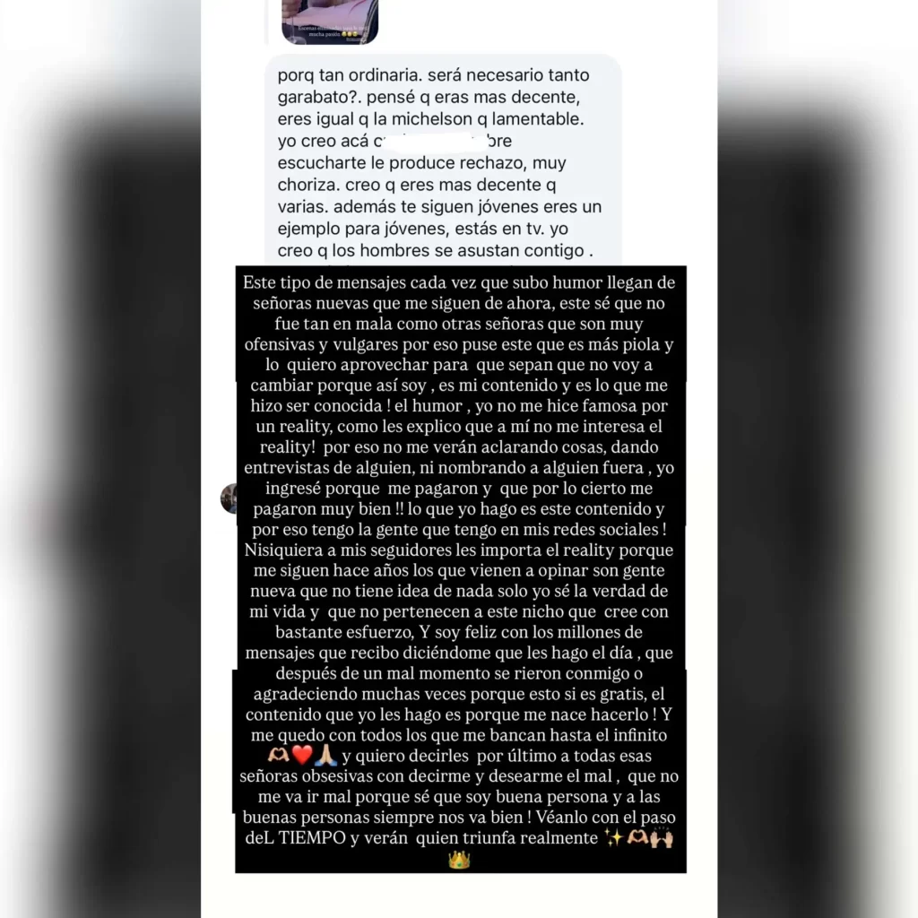 “Muy choriza”: Disley Ramos responde sin filtro a usuaria que la trató de “ordinaria” por hacer esto en sus videos 2 disley 1 Disley Ramos volvió a estar en el centro de la polémica luego de recibir duras críticas por su forma de expresarse en redes sociales, donde habitualmente comparte videos de humor en formato sketch.