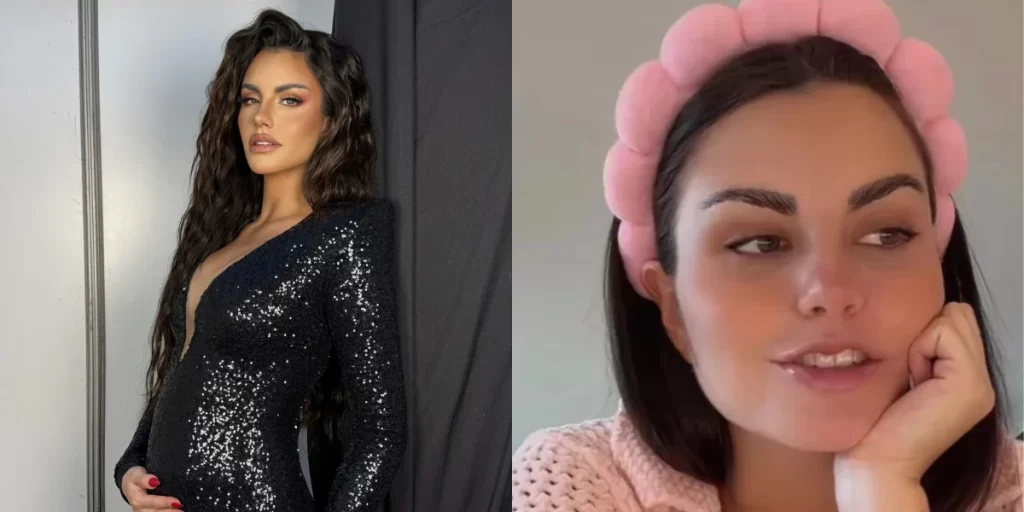 emilia dides Emilia Dides sorprendió a sus seguidores al compartir nuevas imágenes de su embarazo en redes sociales, donde luce su creciente pancita y un abdomen notablemente tonificado pese a los meses de gestación.