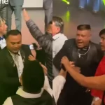 «Hasta con botella en mano» Viralizan pelea de influencers en gala de Iván Martínez: Papi Micky vs tío René 