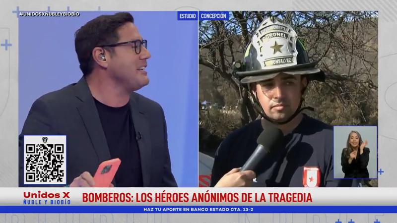 Pailita premia la valentía de Martín: El regalo que devolvió la sonrisa al pequeño héroe de Lirquén 2 Bombero habla en Unidos por Nuble y Biobio 3.png El artista urbano sorprendió al niño de 10 años en el hospital, reponiendo la consola que perdió mientras priorizaba el rescate de su madre y hermanas durante los incendios.