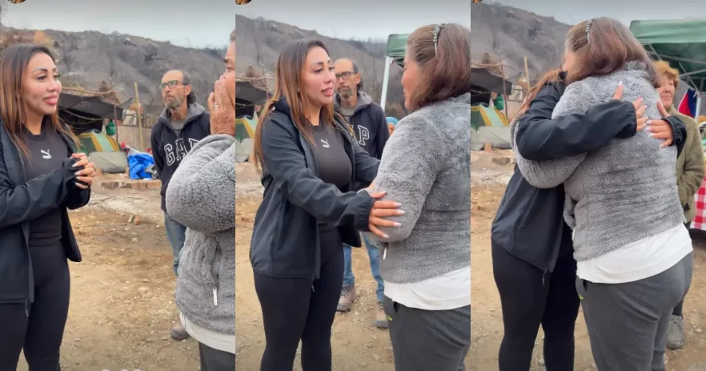 casa donada La influencer destinó su pago televisivo a la compra de una vivienda prefabricada y, gracias a una empresa, la ayuda se multiplicó para cinco familias.