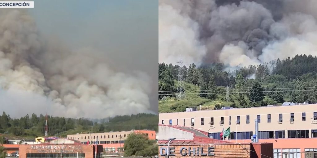 pamela diaz 97 El avance del fuego en Concepción mantiene en alerta a Gendarmería y genera preocupación entre familiares de los internos, mientras el recinto penitenciario permanece bajo monitoreo constante.