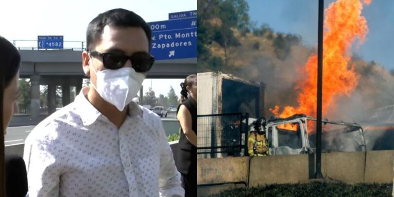 Pareja de periodista de Mega relata cómo logró salvar su vida tras ir detrás del camión que explotó en Renca