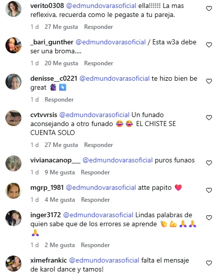 “Tú eres de los mi...”Apoyo de Edmundo Varas a Américo desata ola de críticas en redes sociales 3 foto 0000001520260214121743 1 El exchico reality respaldó al cantante con un mensaje reflexivo, pero terminó enfrentando duros cuestionamientos por parte de usuarios.