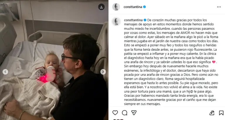 Tanza Varela actualiza estado de salud de su hija: “Aún no tienen un diagnóstico claro” 2 Captura de pantalla 2026 03 22 161043 768x412 1 La influencer entregó nuevos detalles sobre la evolución de Roma, su hija de 11 meses, quien permanece hospitalizada mientras médicos buscan un diagnóstico definitivo.