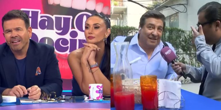 «Pero si se sacó la chu…» Julio César Rodríguez sufre aparatosa caída en pleno despacho para Hay que decirlo