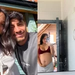 Rocío Toscano se convirtió en madre por tercera vez y presentó a la pequeña Roma junto a Agustín Ambiado