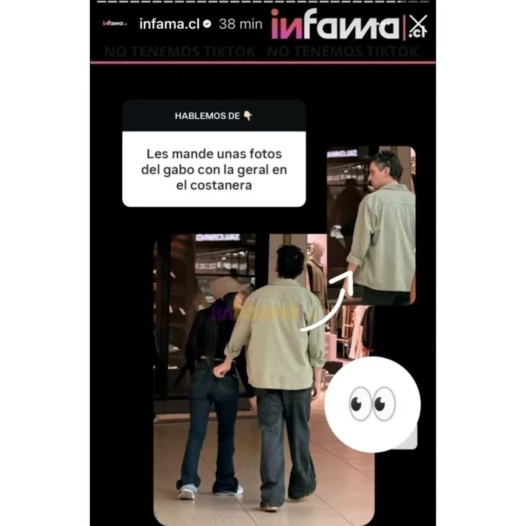 Filtran polémica foto que confirmaría nuevo romance entre bailarina de fiebre de baile y querido actor 2 geraldine munoz gabriel urzua 3 Tras meses de rumores y un quiebre de seis años con Pipe Galindo, la bailarina de "Fiebre de Baile" fue captada en una actitud muy cercana con el actor.