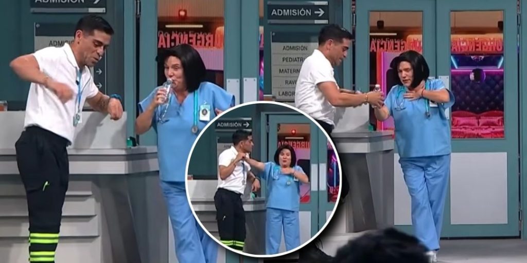 ¡Casi se ahoga en vivo! El desesperado momento de María José Quiroz que paralizó a Teatro en Chilevisión
