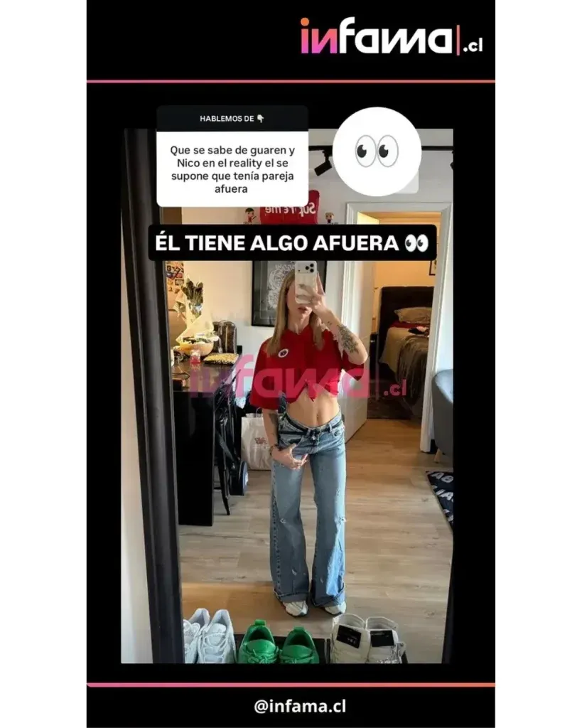 ¡Tiene pareja afuera! Filtran la identidad de la misteriosa pareja que Nico Solabarrieta dejó afuera de "Volverías con tu ex? 2" 2 tie Mientras en pantalla saca chispas y revive el pasado con la "Guarén", un portal farandulero destapó que el hijo de Fernando Solabarrieta no ingresó soltero al encierro de Mega.