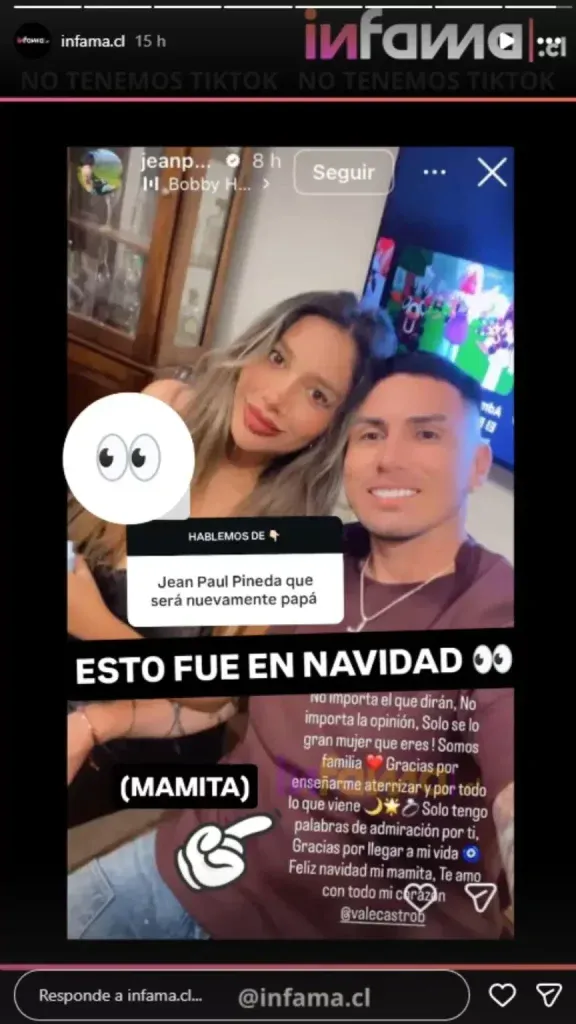 ya esta a punto destapan que polemica pareja del espectaculo se conver El portal Infama confirmó el avanzado embarazo de Valentina Castro tras su separación definitiva del futbolista: “Lo dijimos hace como tres meses”.