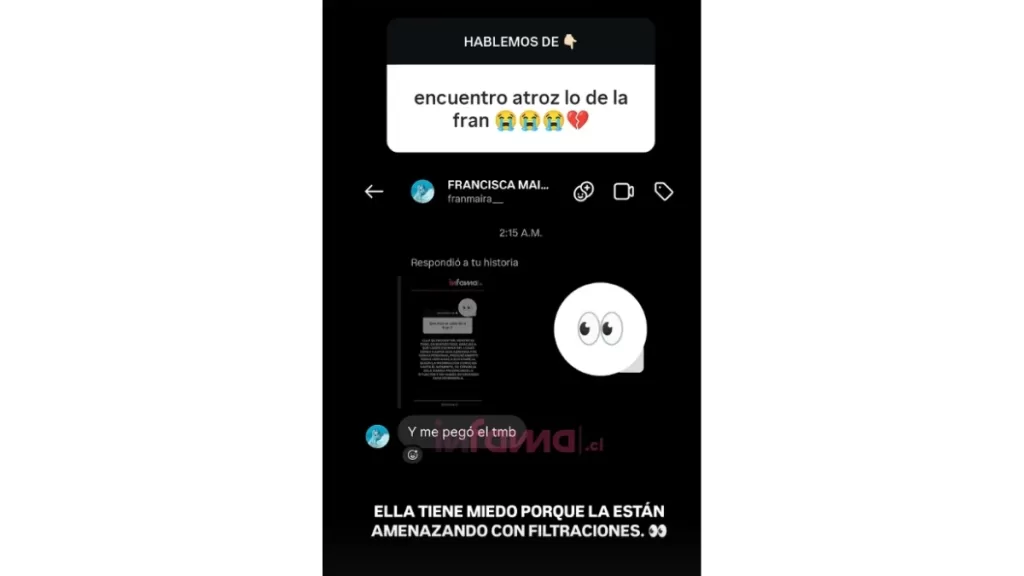 “Él también me pegó”: Fran Maira rompió el silencio y apuntó a inesperada persona tras la agresión en su contra 3 Fran Maira acusó a su expareja de participar en la agresión: “Él también me pegó”