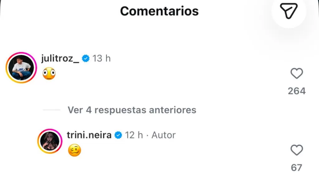 “No me bajo de este barco”: El comentario en la publicación de Trini Neira que desató rumores de romance 4 “No me bajo de este barco”: El comentario en la publicación de Trini Neira que desató rumores de romance
