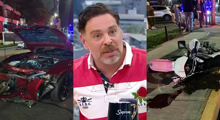 José Antonio Neme sufrió complejo accidente con motociclista en Vitacura: imágenes revelaron la magnitud del impacto
