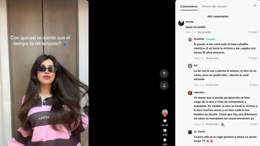 “Me comí todo el hate calladita, él se hacía la víctima y me cagaba con minas 10 años menores” La nueva revelación que golpea la farándula chilena 3 Borrador automático